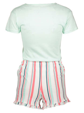 Melissa Brown Piżama w kolorze miętowo-białym