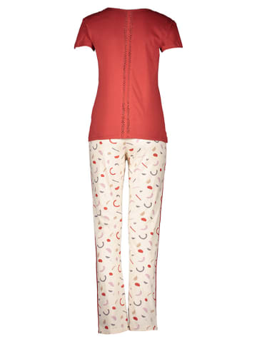 Melissa Brown Pyjama in Rot/ Weiß