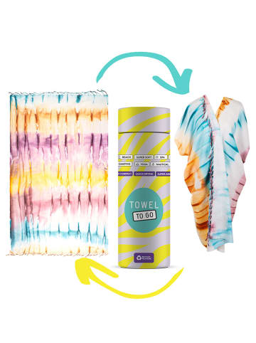 Towel to Go Poncho in Bunt  - (L)180 x (B)100 cm