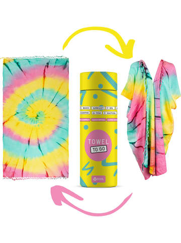 Towel to Go 2in1-Strandtuch und Pareo in Bunt - (L)180 x (B)100 cm