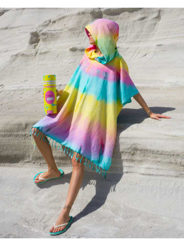 Towel to Go Poncho "Towel To Go - Tie Dye" in Bunt - (L)180 x (B)100 cm