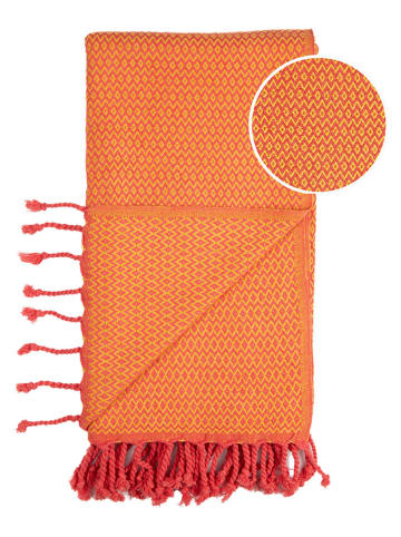 Samimi Hamamtuch "Samos" in Orange - (L)180 x (B)100 cm