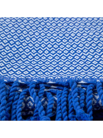 Towel to Go Hamamtuch "Samos" in Blau/ Hellblau - (L)175 x (B)95 cm