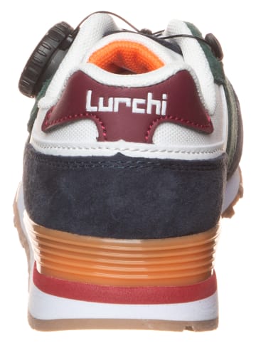 Lurchi Leder-Sneakers "George" in Weiß/ Grün