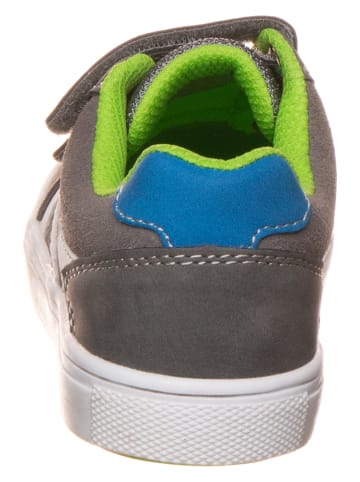Lurchi Leren sneakers "Andre" grijs/groen