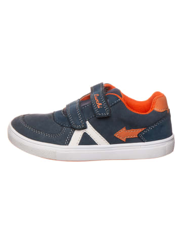 Lurchi Leren sneakers "Andre" donkerblauw/oranje