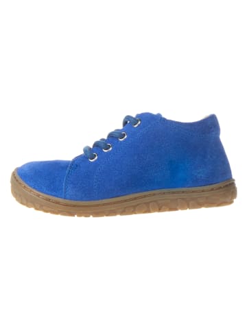 Lurchi SkÃ³rzane buty "Nani-S" w kolorze niebieskim do chodzenia na boso