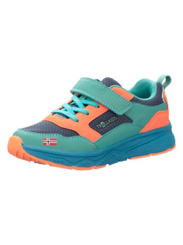 Trollkids Sneakers "Haugesund" groen/oranje