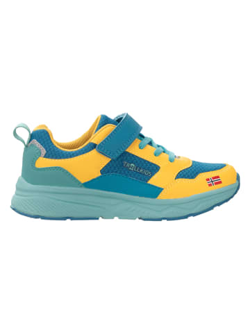 Trollkids Sneakersy "Haugesund" w kolorze niebiesko-żółtym
