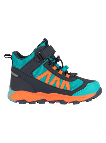 Trollkids Wanderboots "Tronfjell Hiker Mid" in Türkis/ Orange