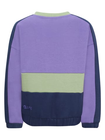 Trollkids Sweatshirt "Verdal" paars/donkerblauw