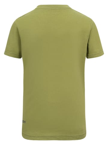 Trollkids Koszulka funkcyjna "Sandefjord T XT" w kolorze khaki