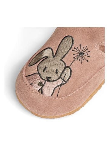 Wheat Leder-Hausschuhe "Pixi" in Rosa
