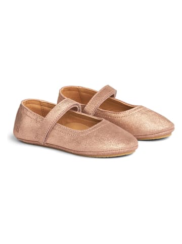 Wheat Leder-Ballerinas in Rosa