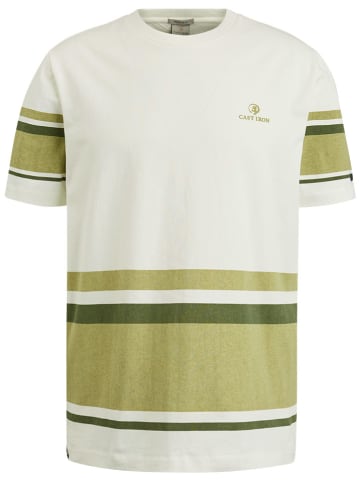 CAST IRON Shirt in Weiß/ Grün