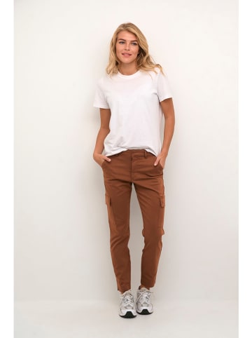 Kaffe Cargohose in Hellbraun
