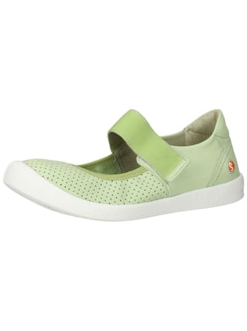 softinos Leder-Ballerinas in Grün
