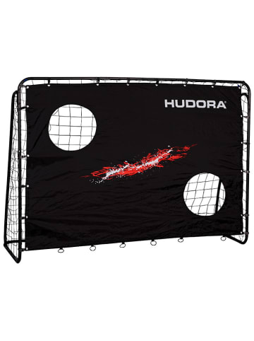Hudora Voetbaldoel met doelwand "Trainer" zwart - vanaf 4 jaar