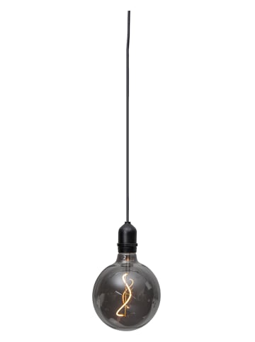 STAR Trading LED-Glaskugel "Bowl" in Schwarz - (B)12,5 x (H)19,5 cm