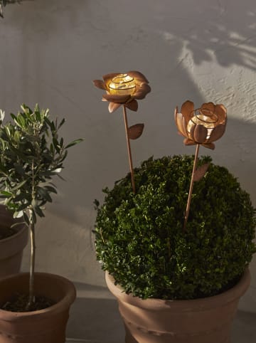 STAR Trading LED-Solar-Dekoration "Oxida" in Gold - (H)51 cm
