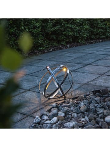 STAR Trading LED-Solar-Kugel "Astri" in Schwarz - Ø 30 cm