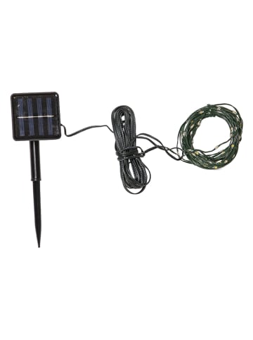 STAR Trading Solarny łańcuch LED "Dew Drop Micro" w kolorze czarnym - 7,4 m