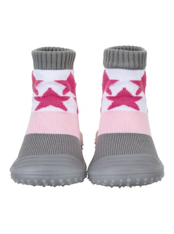 Sterntaler Skarpety w kolorze szaro-jasnoróżowym