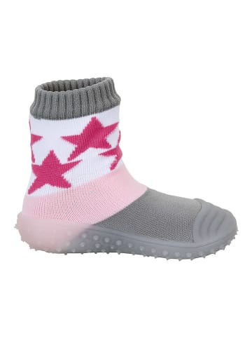 Sterntaler Abenteuer-Socken in Grau/ Rosa
