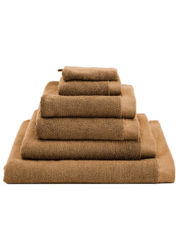 HNL Badhanddoek "Premium" cognackleurig