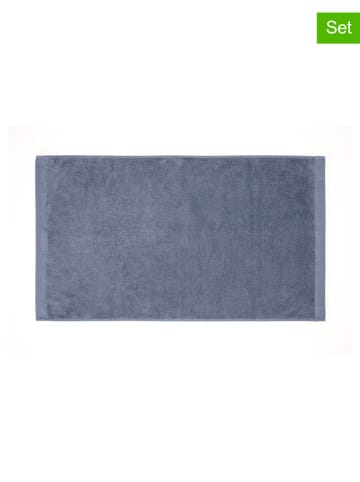 HNL 2-częściowy zestaw ręczników "Premium" w kolorze niebieskim do rąk