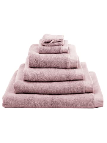 HNL 2-częściowy zestaw ręczników "Premium" w kolorze jasnoróżowym do rąk