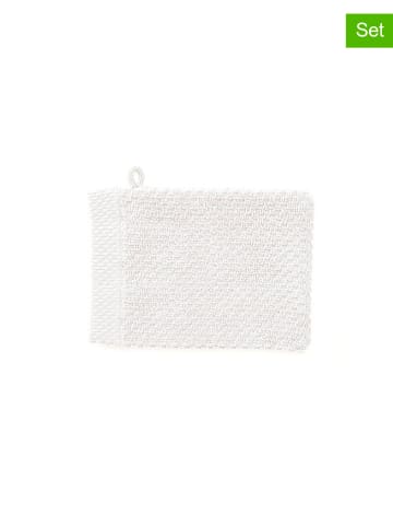 HNL 3-delige set: washandjes "Grant" wit