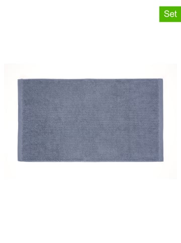 HNL 2-częściowy zestaw ręczników "Grant" w kolorze niebieskim do rąk