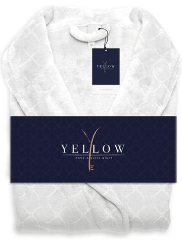 Yellow Szlafrok "Rilievo" w kolorze białym