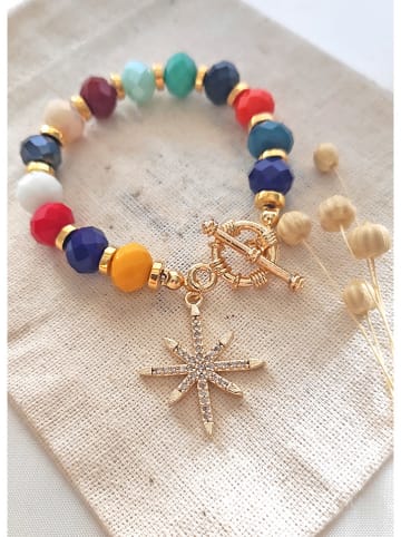 atelier MIU Vergulde armband met kristallen