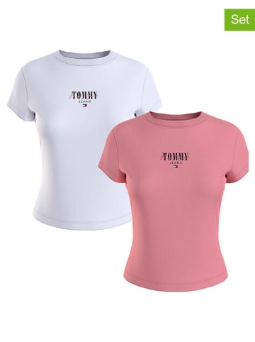 Tommy Hilfiger 2-delige set: shirts roze/wit