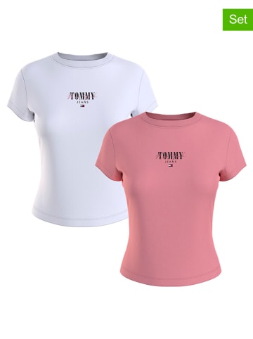 Tommy Hilfiger 2-delige set: shirts wit/roze