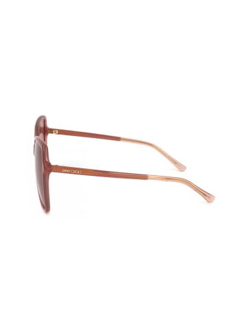 Jimmy Choo Damskie okulary przeciwsłoneczne w kolorze szaroróżowo-jasnoróżowym