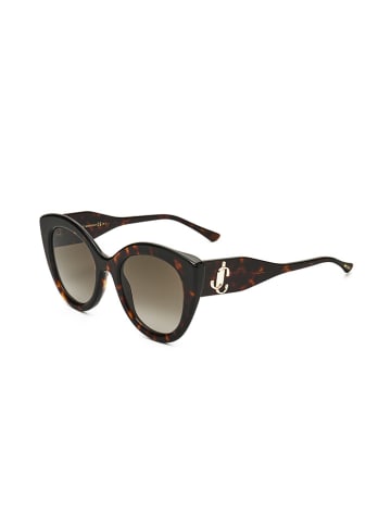 Jimmy Choo Damen-Sonnenbrille in Braun/ Grau