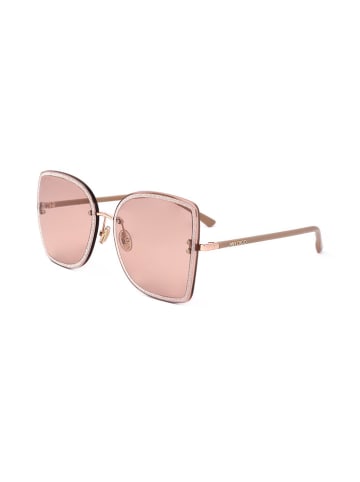 Jimmy Choo Damskie okulary przeciwsłoneczne w kolorze jasnoróżowym