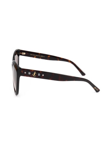 Jimmy Choo Damskie okulary przeciwsłoneczne w kolorze brązowo-jasnobrązowym