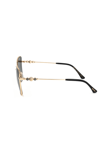 Jimmy Choo Damen-Sonnenbrille in Grau/ Gold