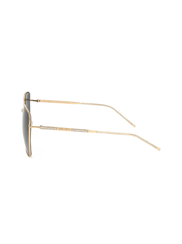 Jimmy Choo Damskie okulary przeciwsłoneczne w kolorze złoto-szarym