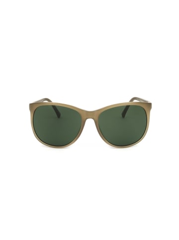 Linda Farrow Męskie okulary przeciwsłoneczne w kolorze oliwkowo-zielonym
