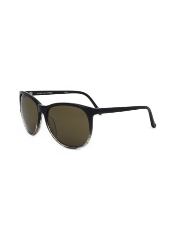 Linda Farrow Damskie okulary przeciwsłoneczne w kolorze oliwkowo-czarnym