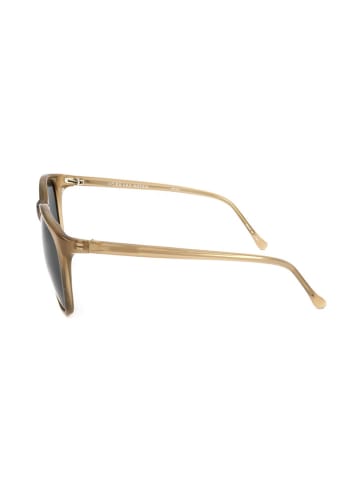 Linda Farrow Męskie okulary przeciwsłoneczne w kolorze beżowo-czarnym