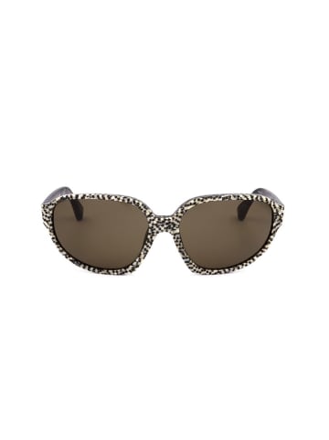 Linda Farrow Damskie okulary przeciwsłoneczne w kolorze brązowo-kremowym