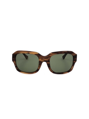 Linda Farrow Męskie okulary przeciwsłoneczne w kolorze brązowo-szarym