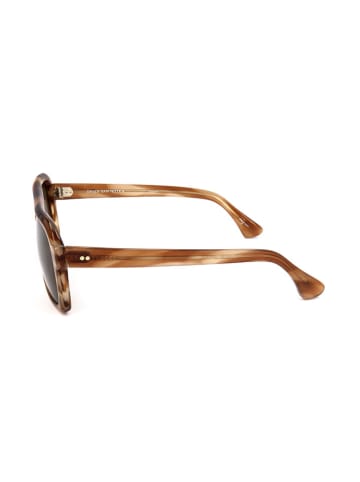 Linda Farrow Męskie okulary przeciwsłoneczne w kolorze jasnobrązowym