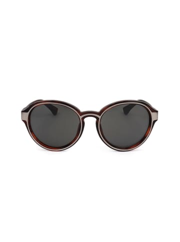 Linda Farrow Damskie okulary przeciwsłoneczne w kolorze srebrno-brązowo-czarnym